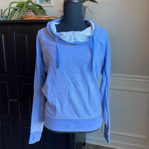 The North Face Tops - 3 for $10 The North Face Heathered Bluish Purple Cowl Neck Pullover Women’s XS